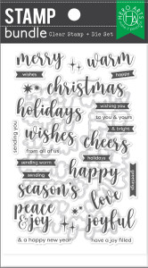 Hero Arts Stamps & Dies Combo - Joyful Christmas Messages