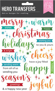 Hero Arts Hero Transfers Set - Joyful Christmas Messages