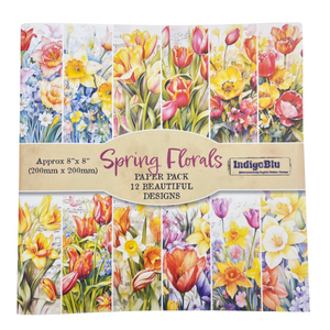 IndigoBlu 8x8in Paper Book - Spring Florals IndigoBlu 8x8in Paper Book - Spring Florals