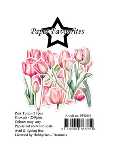 Paper Favourites Die-cuts - Pink Tulip