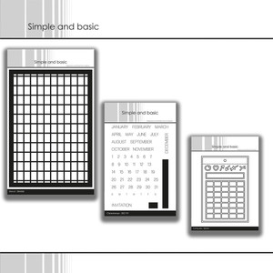 Simple and Basic Dies and Stencil 3 Pack  "I Want It All" Bundle - Calendar For Everything Simple and Basic Dies and Stencil 3 Pack  "I Want It All" Bundle - Calendar For Everything