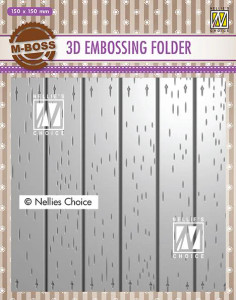 Nellie's Choice 3D Embossing Folders - Strip Pattern 2