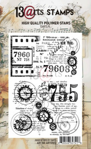 13 Arts Clear Stamps - Grungy Vintage