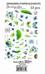 13 Arts Set of Paper Die Cuts - Secret Garden