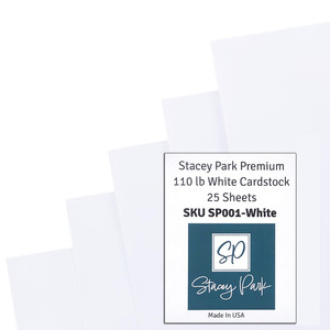 Stacey Park Premium 110lb Cardstock, 25 Sheets - White