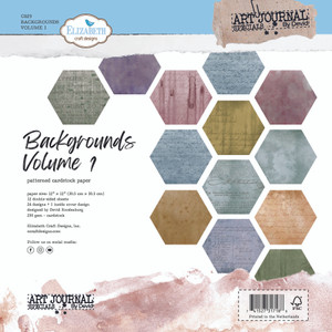 Elizabeth Craft Designs 12X12in Paper Pad - Backgrounds Volume 1