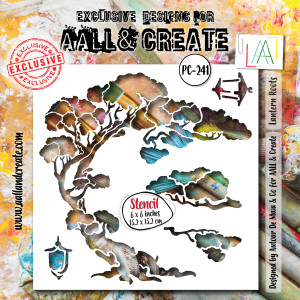 AALL & Create 6x6in Stencil - Lantern Roots