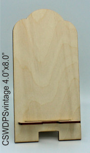 Clear Scraps Wood Phone Stand - Vintage Top