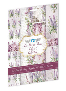 Papers For You 21x12in Rice Paper 4 Pack - La Vie en Fleurs, Lilacs II