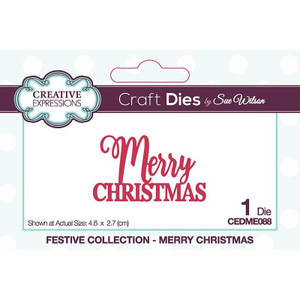 Creative Expressions Craft Die - Merry Christmas