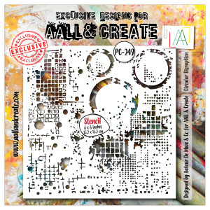 AALL & Create 6x6in Stencil - Circular Disruption