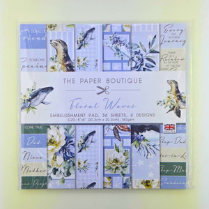 Creative Expressions The Paper Boutique 8x8in  Paper Kit - Floral Waves