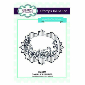 Creative Expressions Stamps - Camilla's Pansies