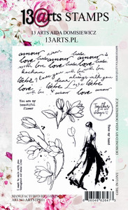 13 Arts Clear Stamps - Girl In Love 13 Arts Clear Stamps - Girl In Love