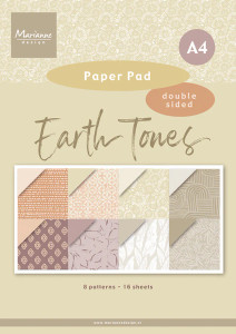 Marianne Design A4  Paper Pad - Earth Tones