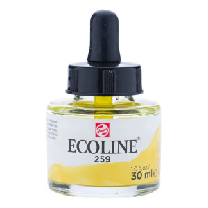 Royal Talens Ecoline Liquid Watercolour, 30ml Pipette Jar - Sand Yellow (259)