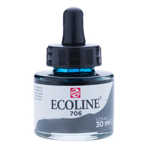 Royal Talens Ecoline Liquid Watercolour, 30ml Pipette Jar - Deep Grey (706) Royal Talens Ecoline Liquid Watercolour, 30ml Pipette Jar - Deep Grey (706)