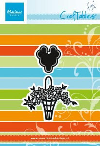 Marianne Design Craftables Dies - Flower Basket and Tag Marianne Design Craftables Dies - Flower Basket and Tag