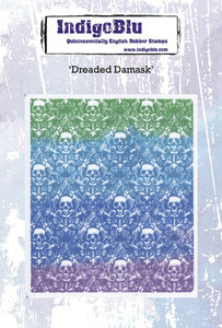 IndigoBlu Cling Rubber Stamps - Dreaded Damask