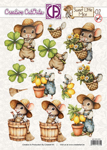 Creatief Art Creative CutOuts - Sweet Little Mice 02