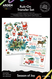 Arden Creative Studio Season of Joy by Katie Pertiet - 6x8in Rub-On Transfer Set