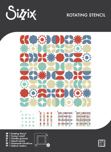Sizzix Rotating Stencils 1PK - Retro Vibe Sizzix Rotating Stencils 1PK - Retro Vibe
