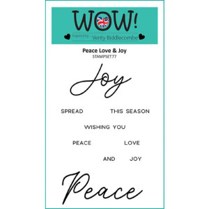 WOW! Clear Stamps - Peace Love & Joy