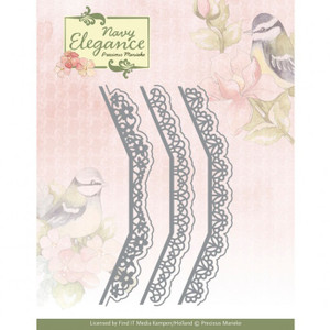 Find-It Trading Dies by Precious Marieke - Navy Elegance, Elegance Borders