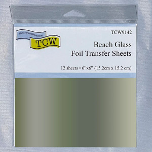 The Crafters Workshop 6x6in Foil Transfer Sheets 12/Pack - Beach Glass