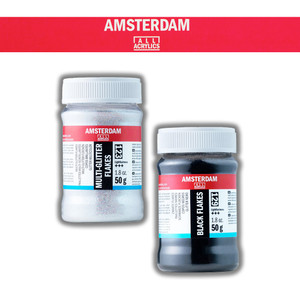Royal Talens Amsterdam Glitter Flakes MIM 09/15/2025 2 Pack "I Want It All" Bundle #1 - Multi-Colored & Black Royal Talens Amsterdam Glitter Flakes MIM 09/15/2025 2 Pack "I Want It All" Bundle #1 - Multi-Colored & Black