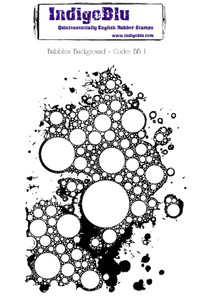 IndigoBlu Cling Rubber Stamps - Bubbles Background