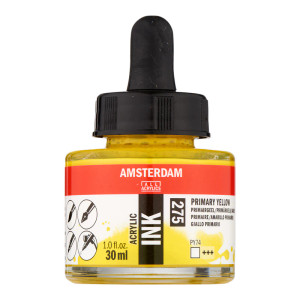 Royal Talens Amsterdam Acrylic Ink, 30ml - Primary Yellow (275)