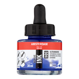 Royal Talens Amsterdam Acrylic Ink, 30ml - Ultramarine (504)