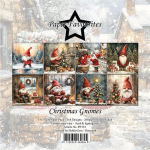 Paper Favourites 6x6in Paper Pack - Christmas Gnomes