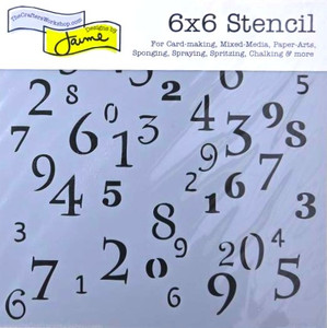 The Crafters Workshop 6x6 Stencils - Numerals