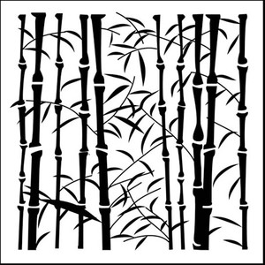 The Crafters Workshop 6x6 Stencils - Bamboo