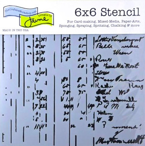 The Crafters Workshop 6x6 Stencils - Ledger