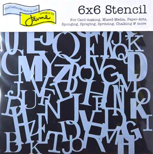 The Crafters Workshop 6x6 Stencils - Letters Collage