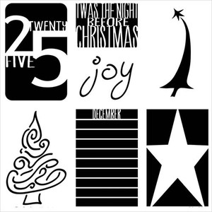 The Crafters Workshop 6x6 Stencils - Twas the Night