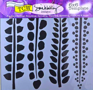 The Crafters Workshop 6x6 Stencils - Four Ferns