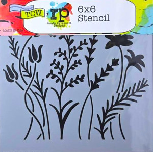 The Crafters Workshop 6x6 Stencils - Wildflowers