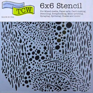 The Crafters Workshop 6x6 Stencils - Sea Bubbles