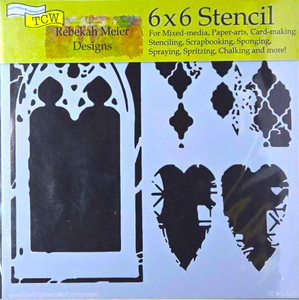 The Crafters Workshop 6x6 Stencils - Cathedral of Love