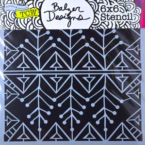 The Crafters Workshop 6x6 Stencils - Snow Branch