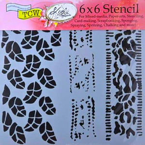 The Crafters Workshop 6x6 Stencils - Chlorophyll