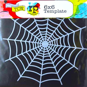 The Crafters Workshop 6x6 Stencils - Spiderweb