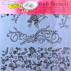 The Crafters Workshop 6x6 Stencils - Victorian Sketchbook