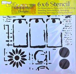 The Crafters Workshop 6x6 Stencils - Three Tags