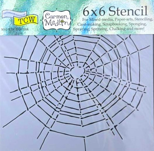 The Crafters Workshop 6x6 Stencils - Scary Web