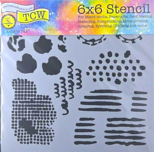 The Crafters Workshop 6x6 Stencils - Distressed Details